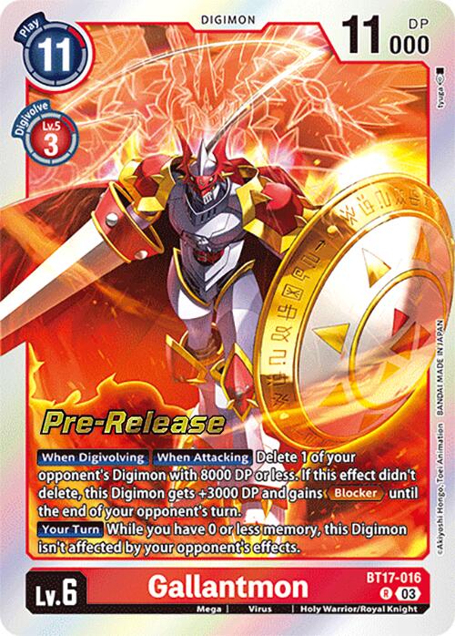 Image of Gallantmon [BT17-016] [Secret Crisis Pre-Release Cards]