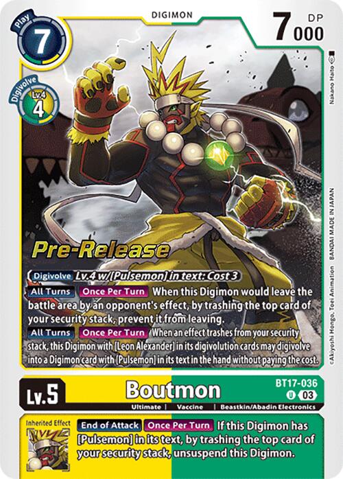 Image of Boutmon [BT17-036] [Secret Crisis Pre-Release Cards]
