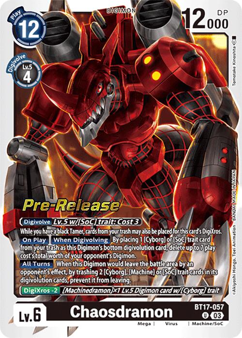 Image of Chaosdramon [BT17-057] [Secret Crisis Pre-Release Cards]