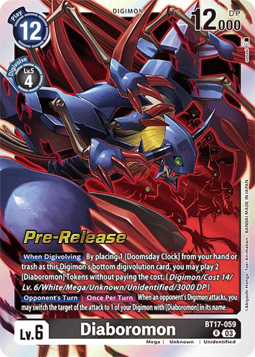 Image of Diaboromon [BT17-059] [Secret Crisis Pre-Release Cards]