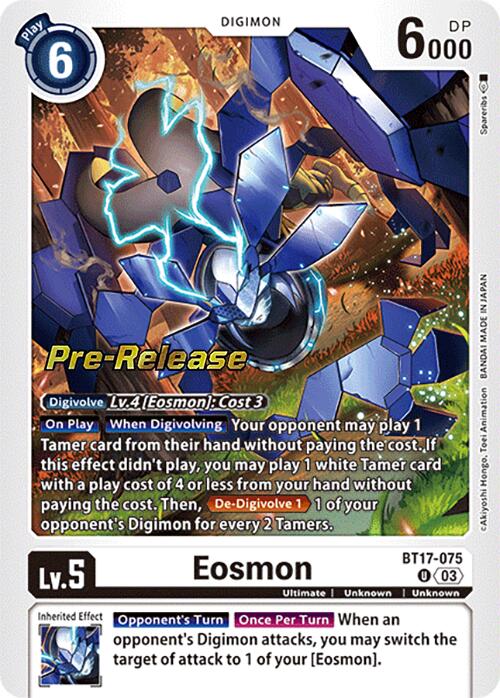 Image of Eosmon [BT17-075] - BT17-075 [Secret Crisis Pre-Release Cards]
