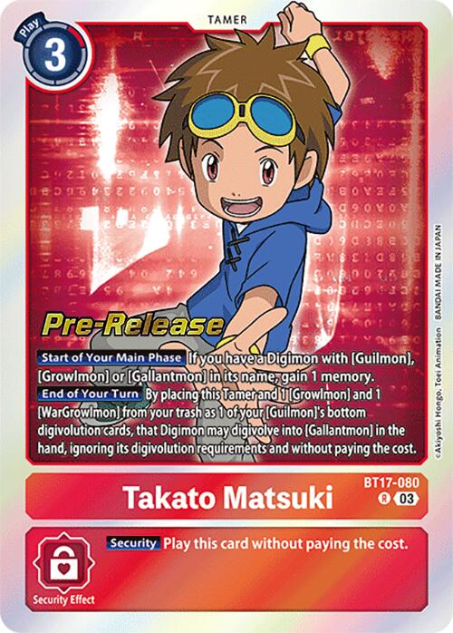 Image of Takato Matsuki [BT17-080] [Secret Crisis Pre-Release Cards]