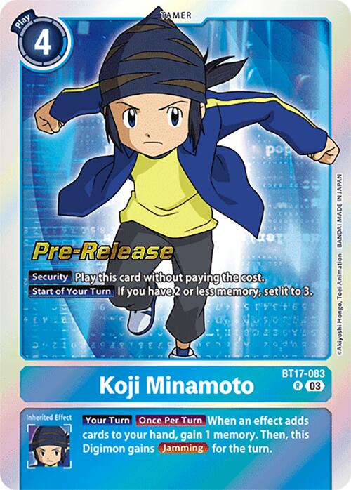 Image of Koji Minamoto [BT17-083] [Secret Crisis Pre-Release Cards]