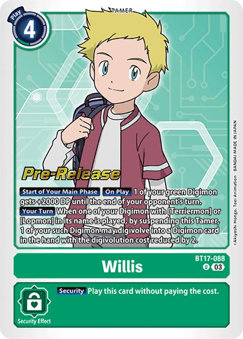 Image of Willis [BT17-088] [Secret Crisis Pre-Release Cards]