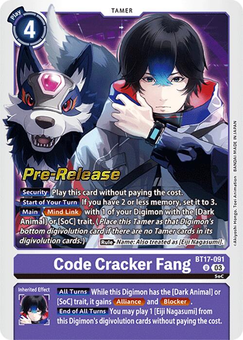 Image of Code Cracker Fang [BT17-091] [Secret Crisis Pre-Release Cards]