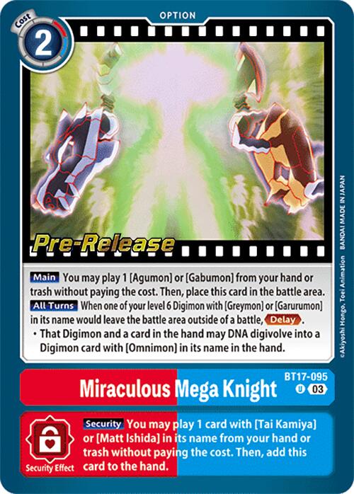Image of Miraculous Mega Knight [BT17-095] [Secret Crisis Pre-Release Cards]