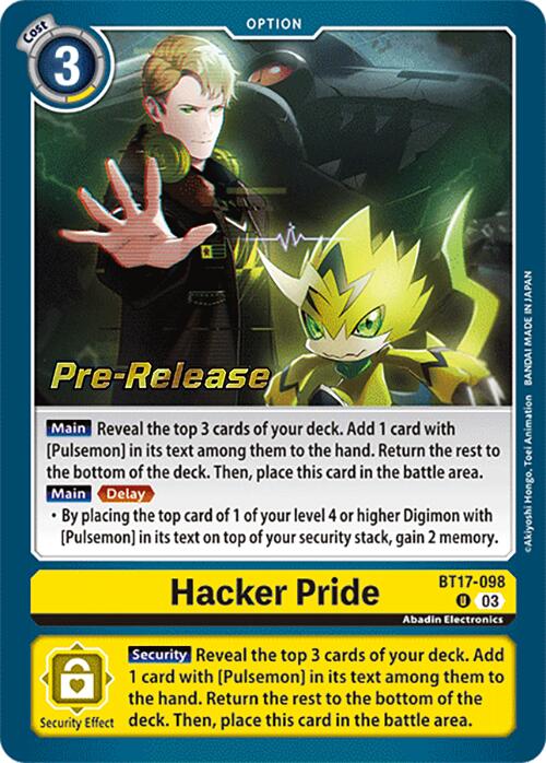 Image of Hacker Pride [BT17-098] [Secret Crisis Pre-Release Cards]