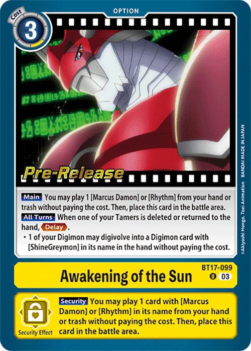 Image of Awakening of the Sun [BT17-099] [Secret Crisis Pre-Release Cards]