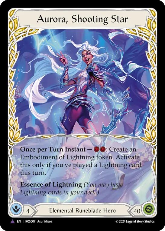 Image of Aurora, Shooting Star (Marvel) [ROS007] (Rosetta)  Cold Foil