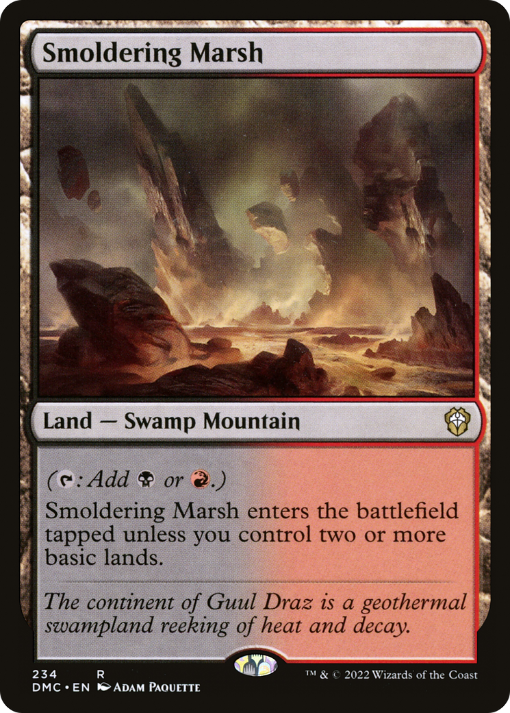 Image of Smoldering Marsh [Dominaria United Commander]