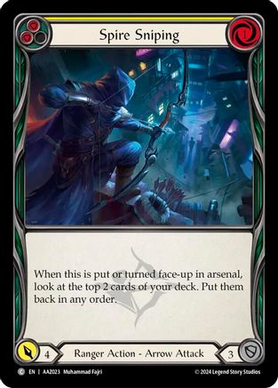 Image of Spire Sniping (Yellow) [AAZ023] (Armory Deck: Azalea)
