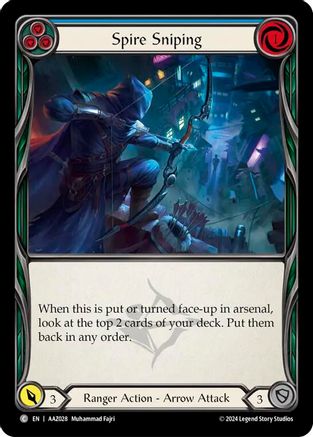Image of Spire Sniping (Blue) [AAZ028] (Armory Deck: Azalea)