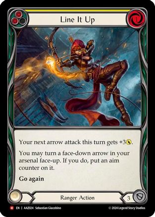 Image of Line It Up [AAZ024] (Armory Deck: Azalea)  Rainbow Foil