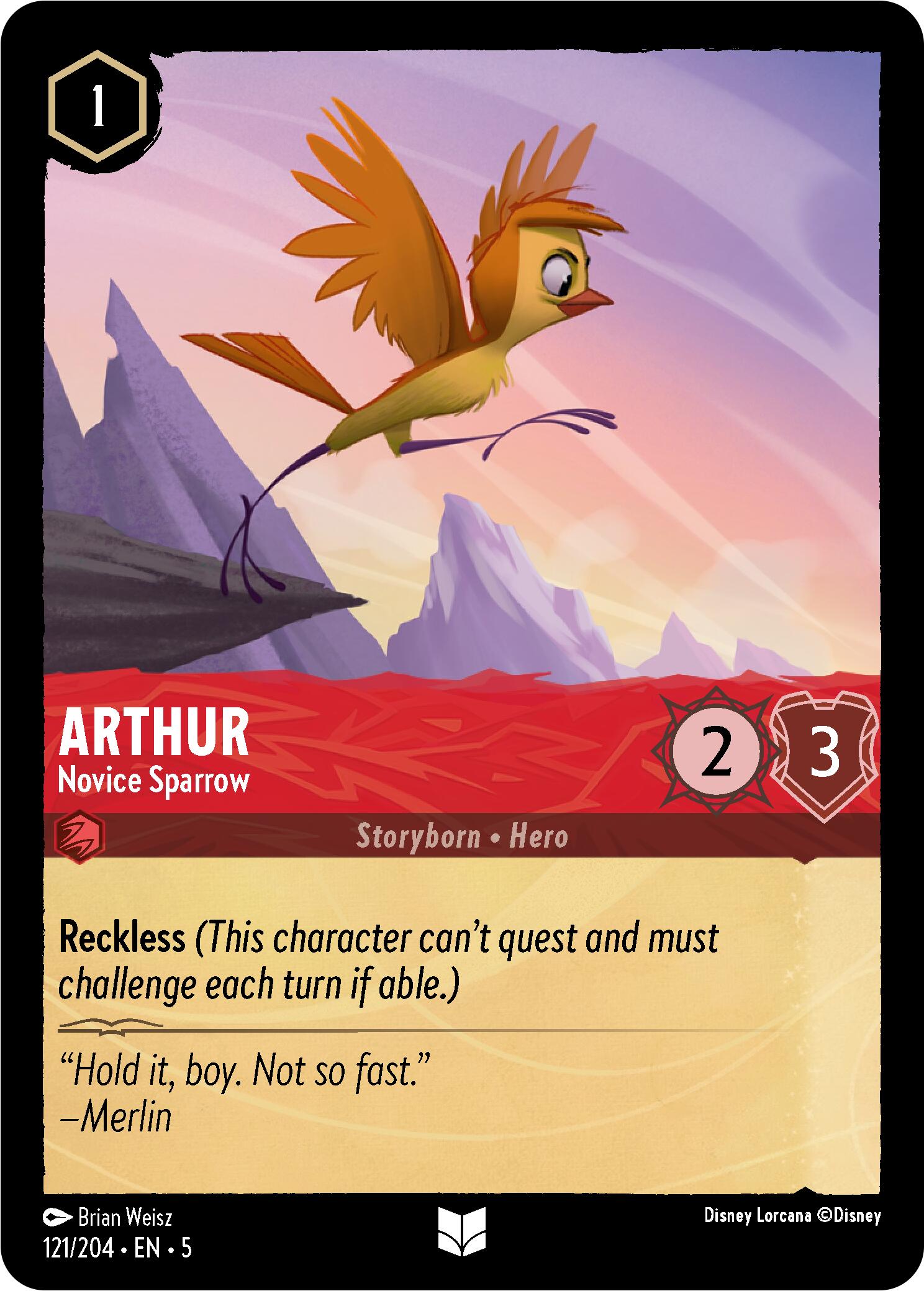 Image of Arthur - Novice Sparrow (121/204) [Shimmering Skies]