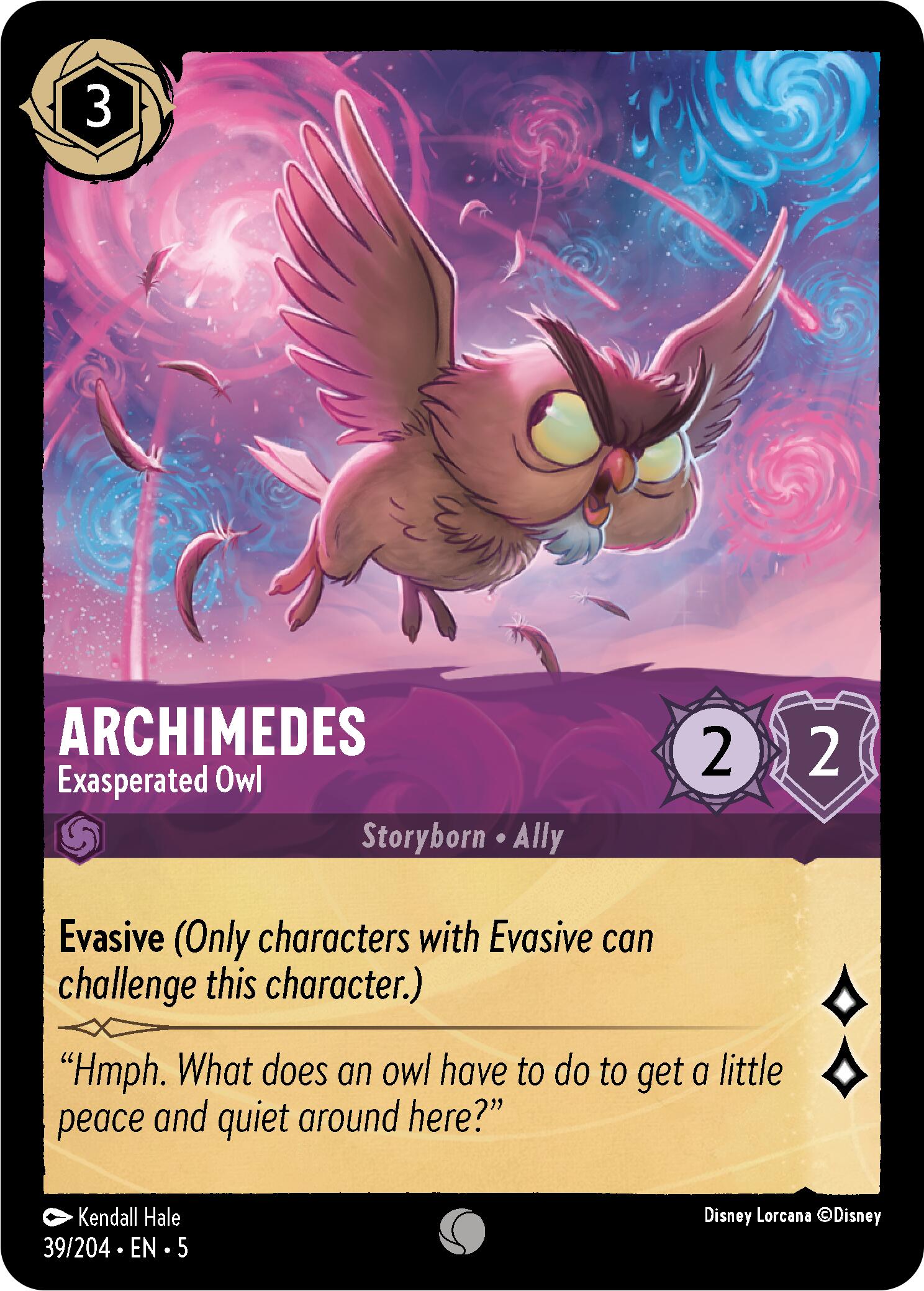 Image of Archimedes - Exasperated Owl (39/204) [Shimmering Skies]