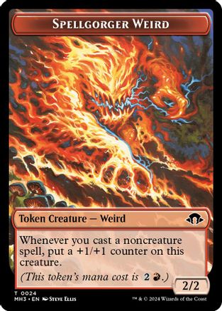 Image of Spellgorger Weird // Energy Reserve Double-Sided Token [Modern Horizons 3 Tokens]