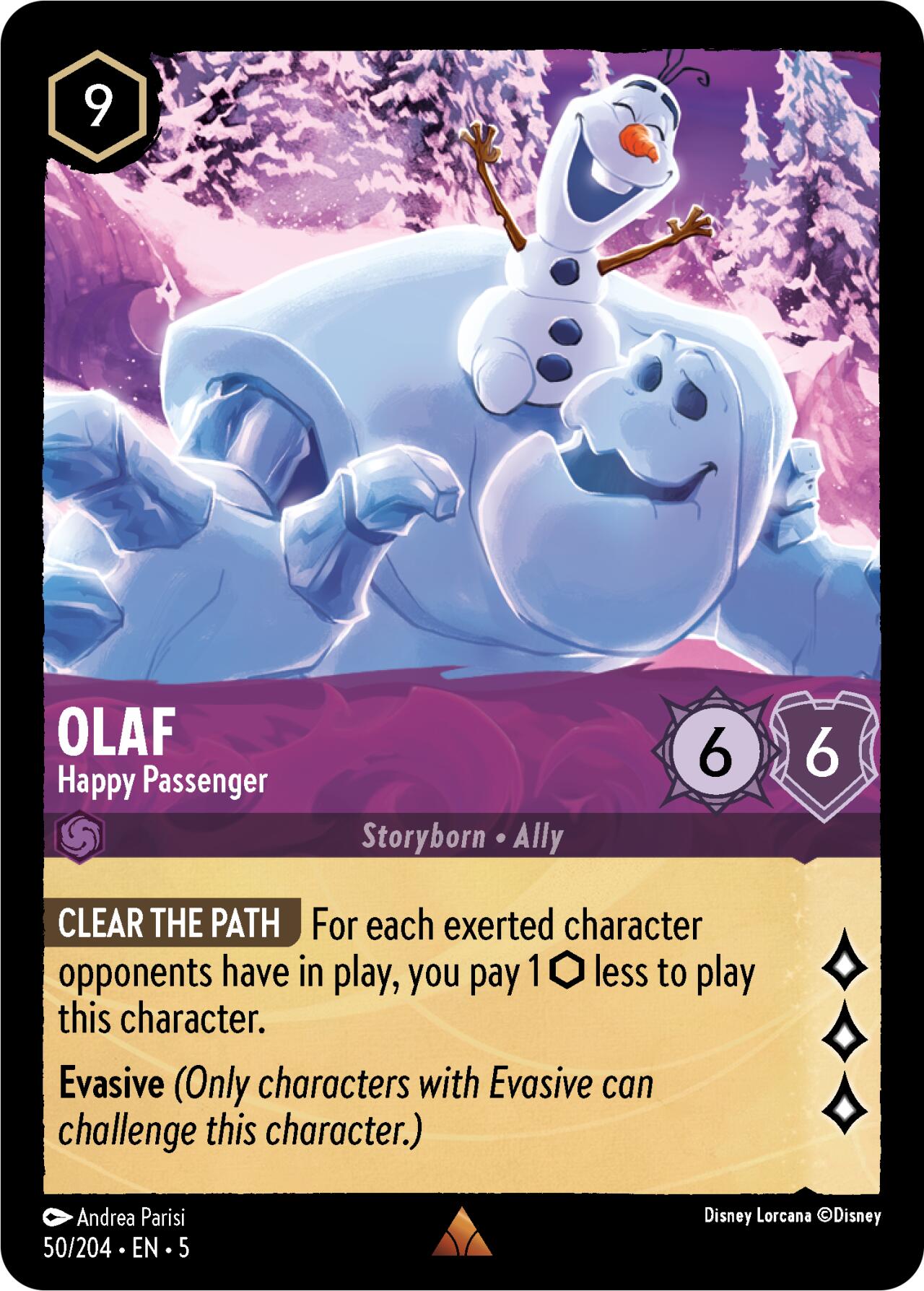 Image of Olaf - Happy Passenger (50/204) [Shimmering Skies]