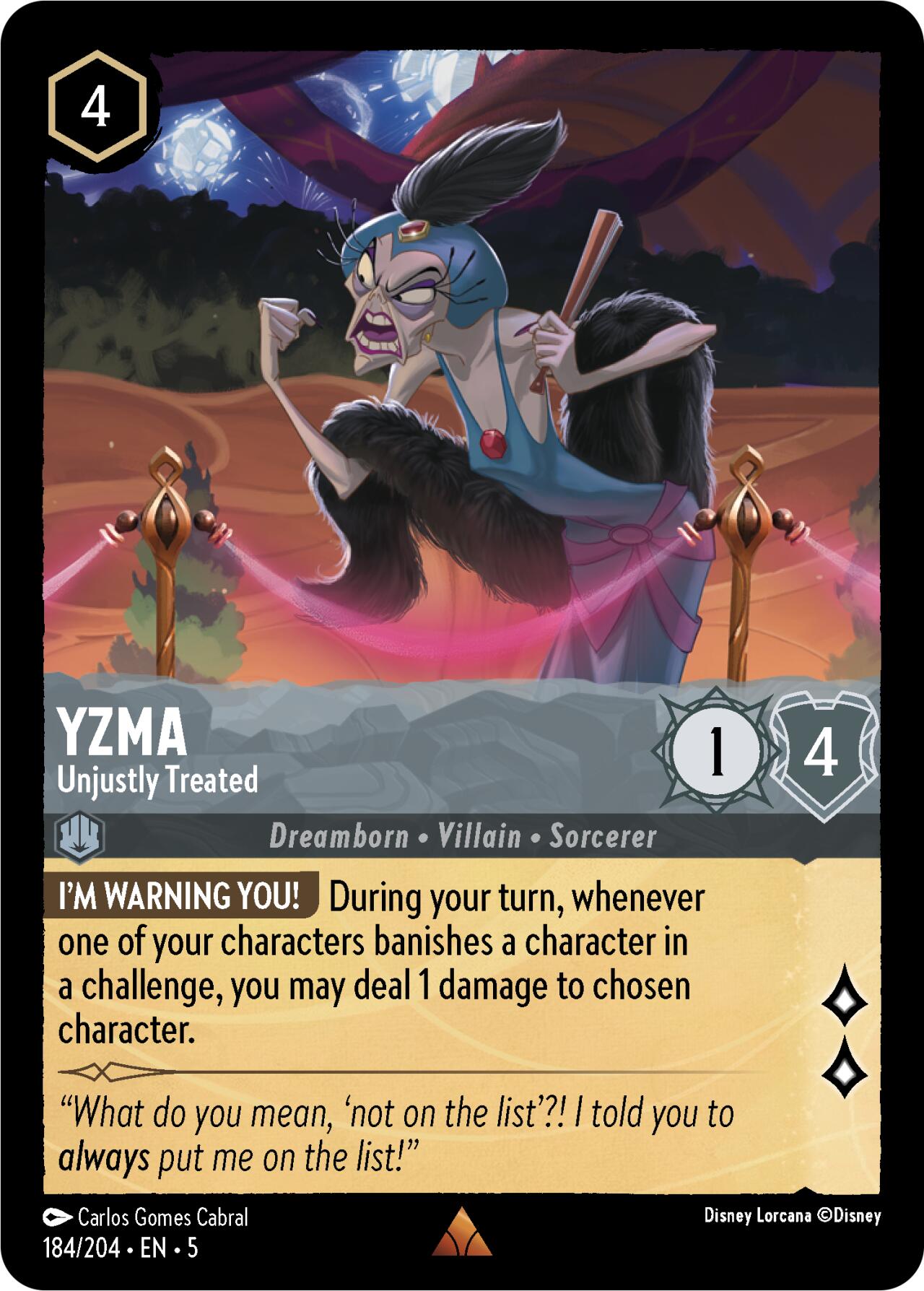 Image of Yzma - Unjustly Treated (184/204) [Shimmering Skies]