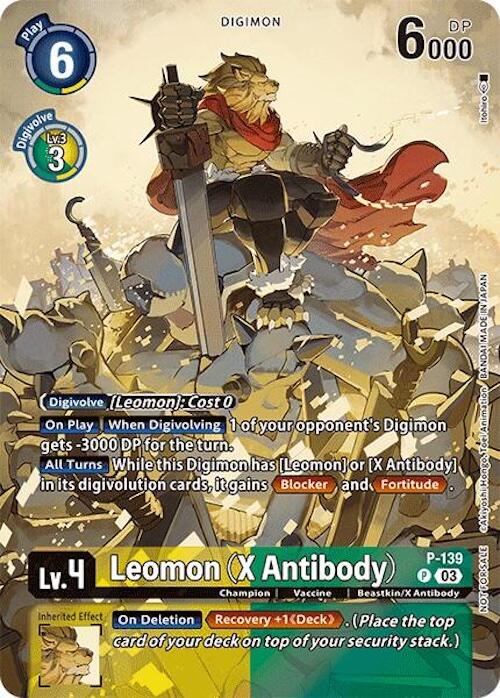 Image of Leomon (X Antibody) [P-139] (Update Pack 2024) [Secret Crisis]