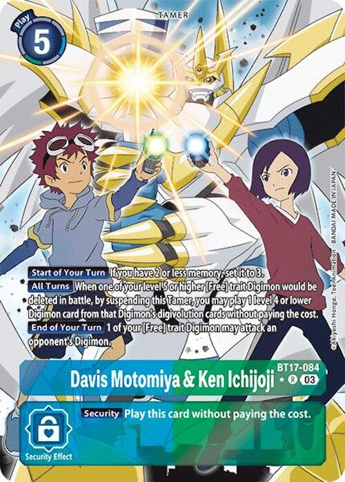 Image of Davis Motomiya & Ken Ichijoji [BT17-084] (Alternate Art) [Secret Crisis]
