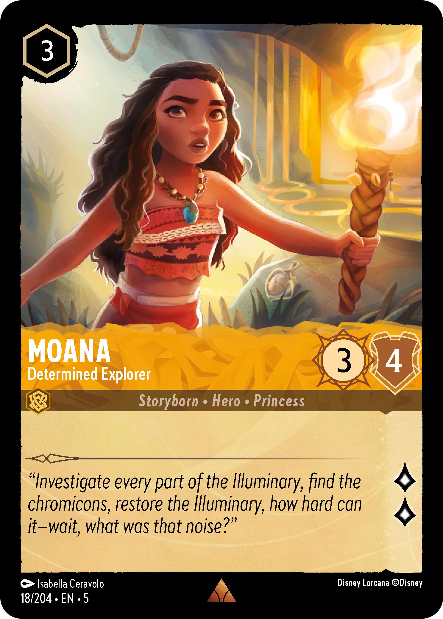 Image of Moana - Determined Explorer (18/204) [Shimmering Skies]