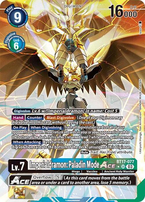 Image of Imperialdramon: Paladin Mode ACE [BT17-077] (Alternate Art) [Secret Crisis]