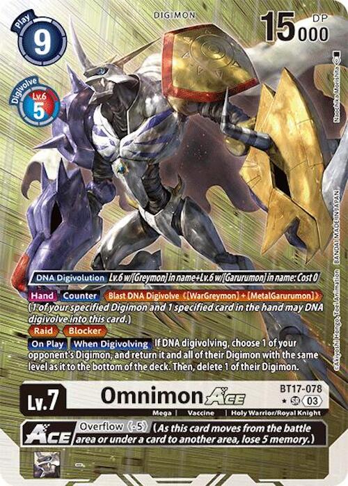 Image of Omnimon ACE [BT17-078] (Alternate Art) [Secret Crisis]