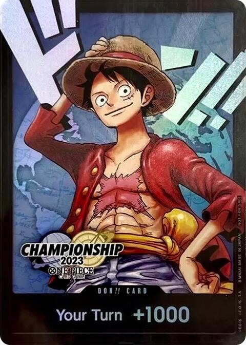 Image of DON!! Card (Monkey.D.Luffy) (2023 World Championship Finals) [One Piece Promotion Cards]