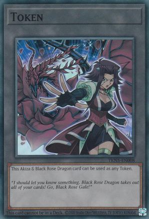Image of Token: Akiza & Black Rose Dragon [TKN5-EN008] Super Rare