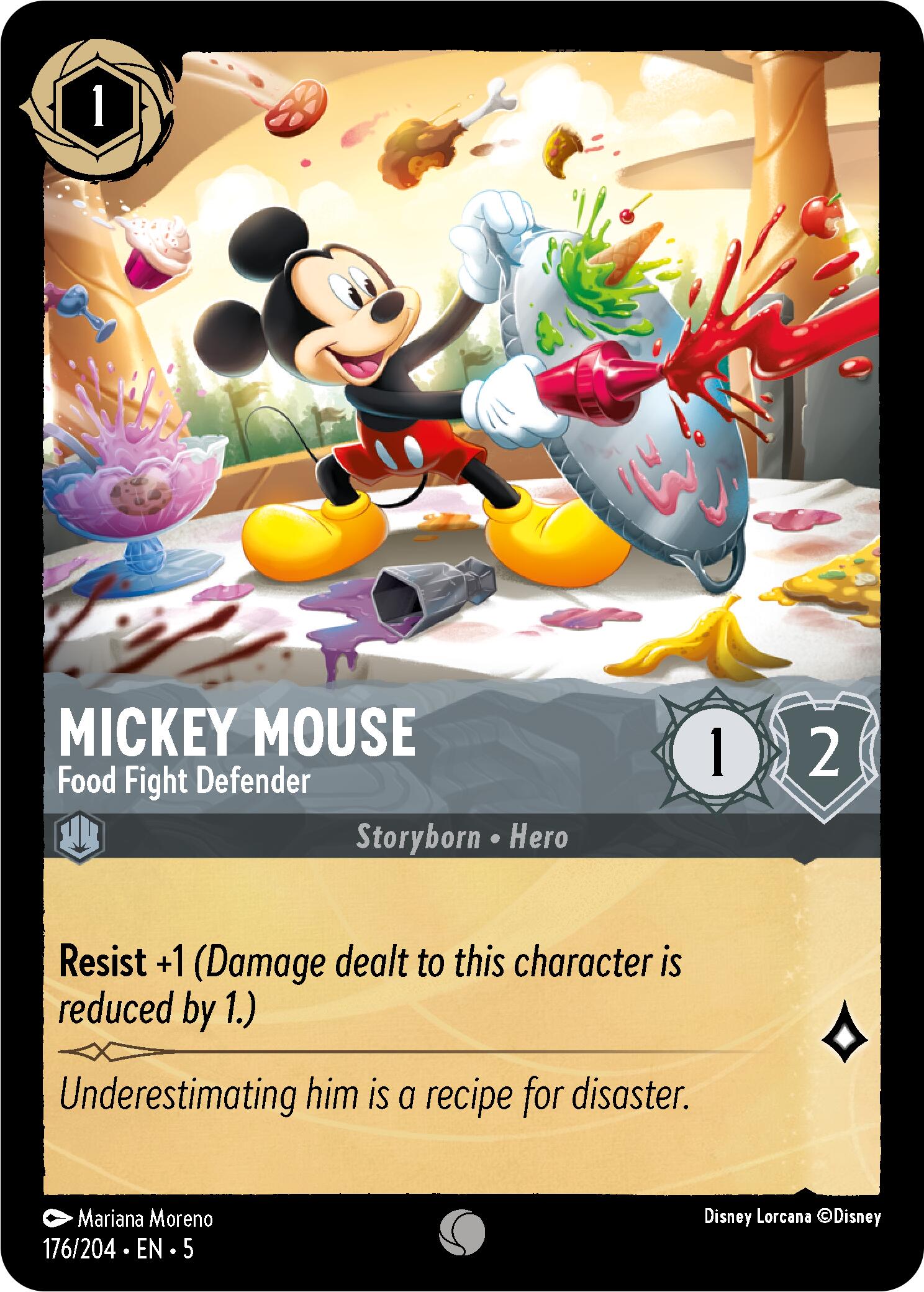 Image of Mickey Mouse - Food Fight Defender (176/204) [Shimmering Skies]