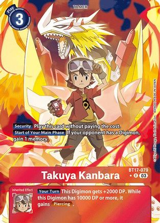 Image of Takuya Kanbara [BT17-079] (Alternate Art) [Secret Crisis]