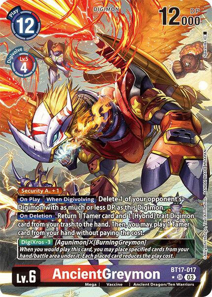 Image of AncientGreymon [BT17-017] (Alternate Art) [Secret Crisis]