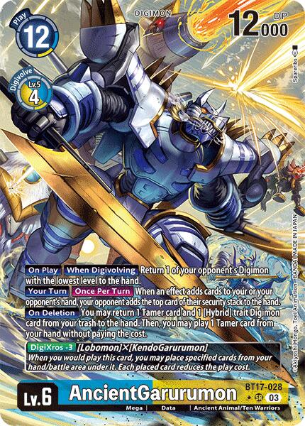 Image of AncientGarurumon [BT17-028] (Alternate Art) [Secret Crisis]