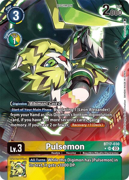 Image of Pulsemon [BT17-030] (Alternate Art) [Secret Crisis]