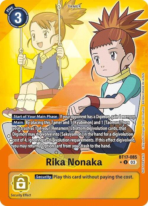 Image of Rika Nonaka [BT17-085] (Alternate Art) [Secret Crisis]