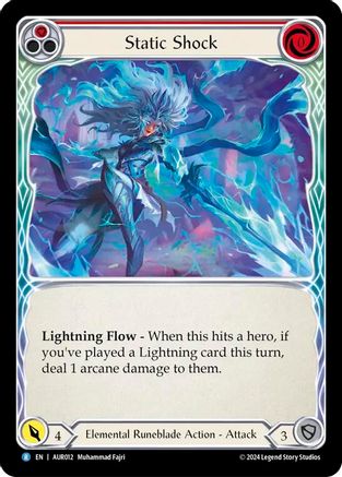 Image of Static Shock (Red) [AUR012] (1st Strike)