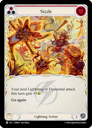 Image of Sizzle (Red) [AUR014] (1st Strike)