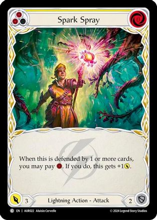 Image of Spark Spray (Yellow) [AUR022] (1st Strike)