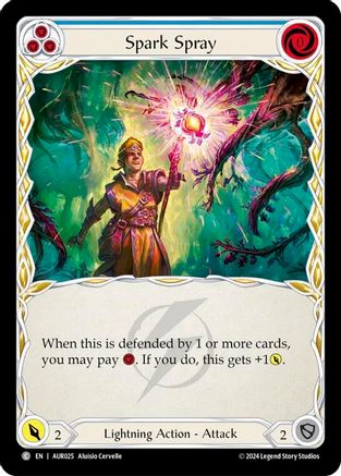 Image of Spark Spray (Blue) [AUR025] (1st Strike)