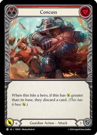 Image of Concuss (Red) [TER010] (1st Strike)