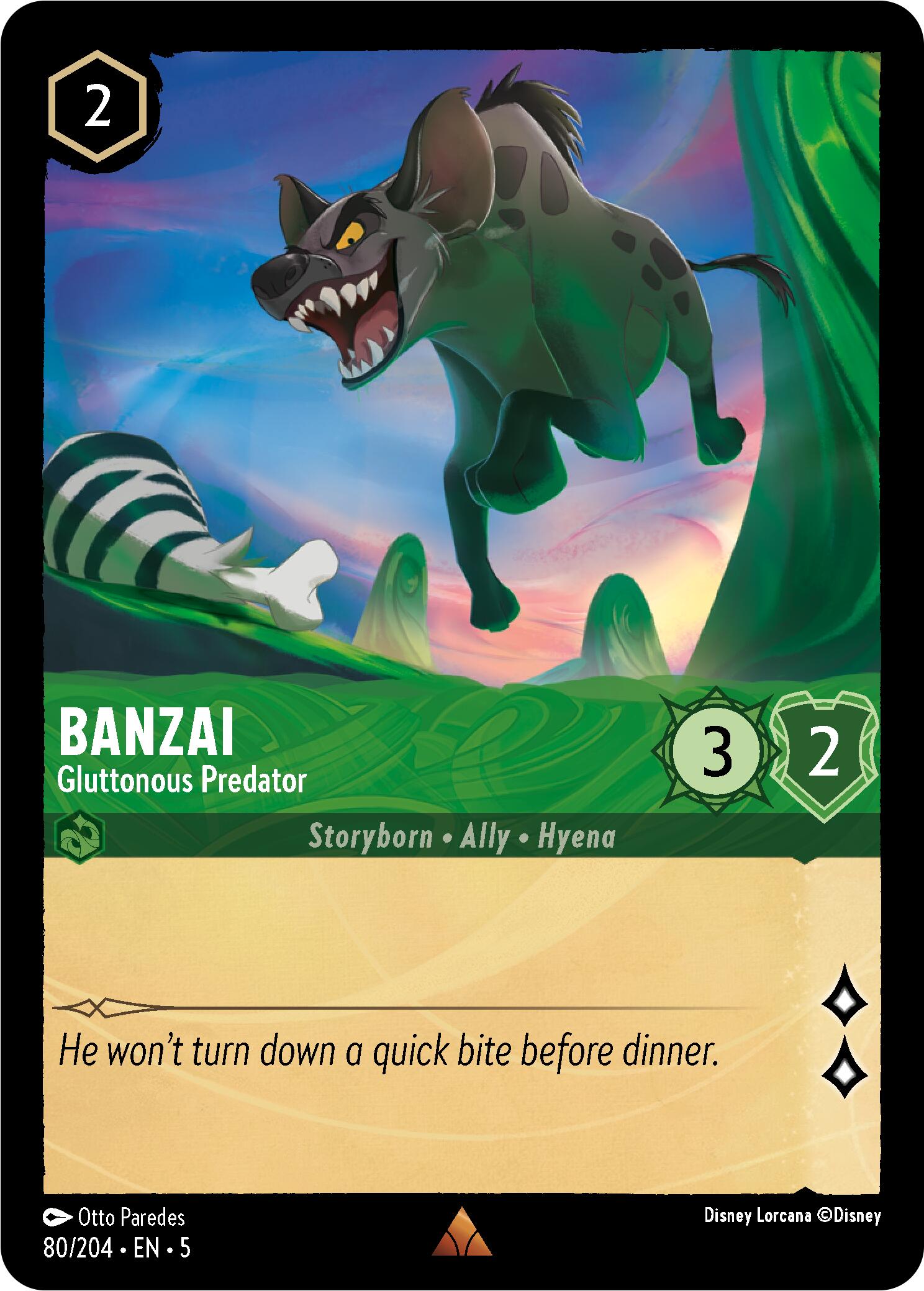 Image of Banzai - Gluttonous Predator (80/204) [Shimmering Skies]