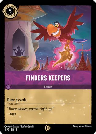Image of Finders Keepers (4) - Disney Lorcana Promo Cards Cold Foil