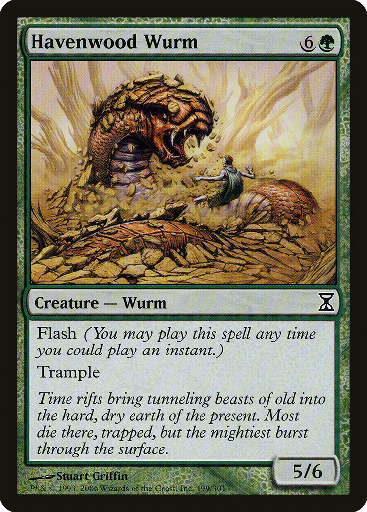 Image of Havenwood Wurm [Time Spiral]