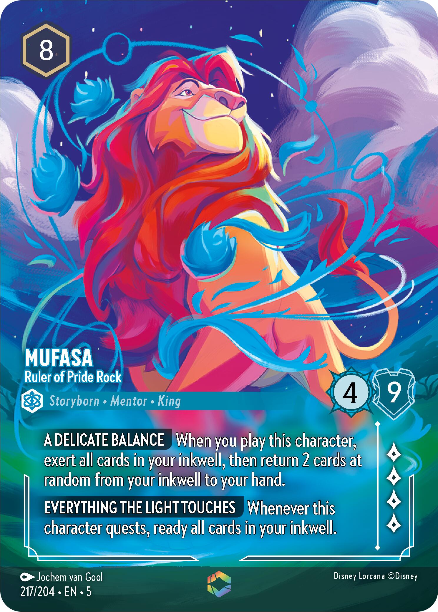 Image of Mufasa - Ruler of Pride Rock (Enchanted) (217/204) [Shimmering Skies]