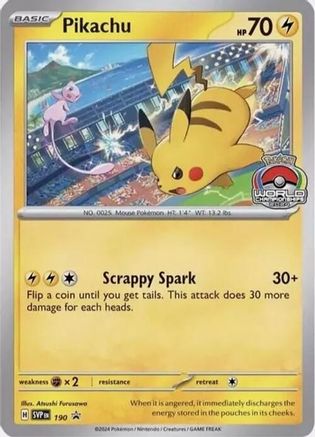 Image of Pikachu (190) [Scarlet & Violet: Black Star Promos]