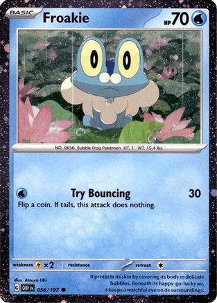 Image of Froakie (056/197) (Cosmos Holo) [Scarlet & Violet: Obsidian Flames]