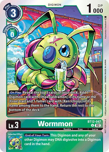 Image of Wormmon [BT12-047] - BT12-047 (Gen Con 2024) [Across Time]