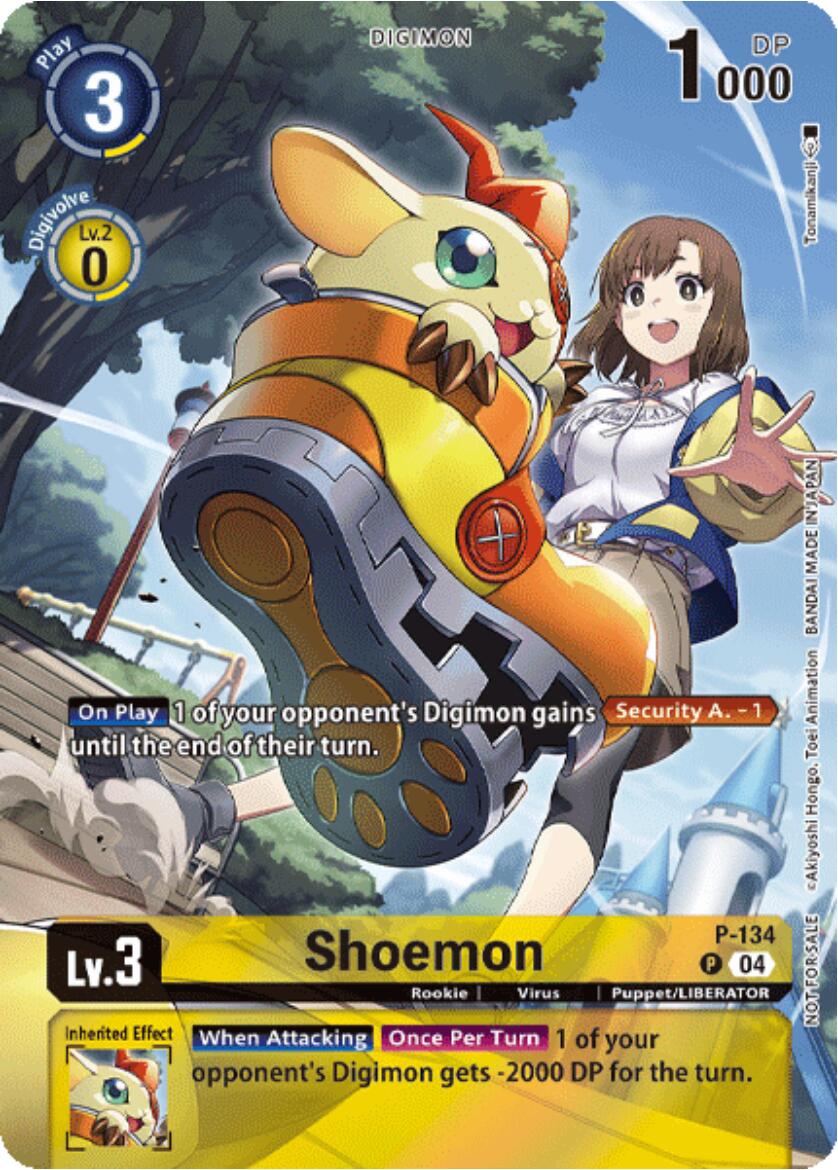 Image of Shoemon [P-134] (Digimon Liberator Promotion) (Textured) [Promotional Cards]