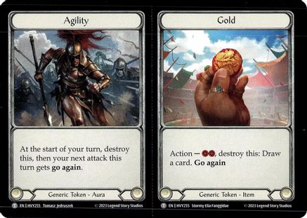 Image of Agility // Gold // Might // Vigor (Regular) [HVY255] (Heavy Hitters)