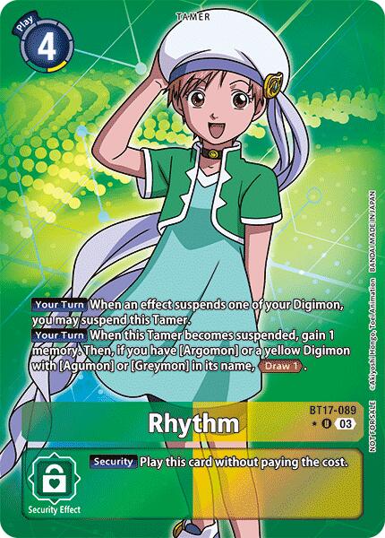 Image of Rhythm [BT17-089] (Box Promotion Pack: Secret Crisis) [Secret Crisis]